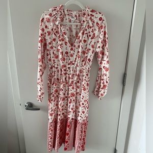 Grace Atwood Amazon The Drop Floral Midi Dress Size Small